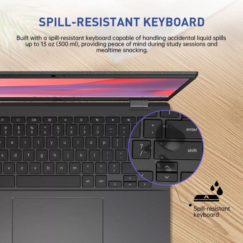 Chromebook ASUS 14" FHD con procesador MediaTek de 8 núcleos y 4 GB de RAM