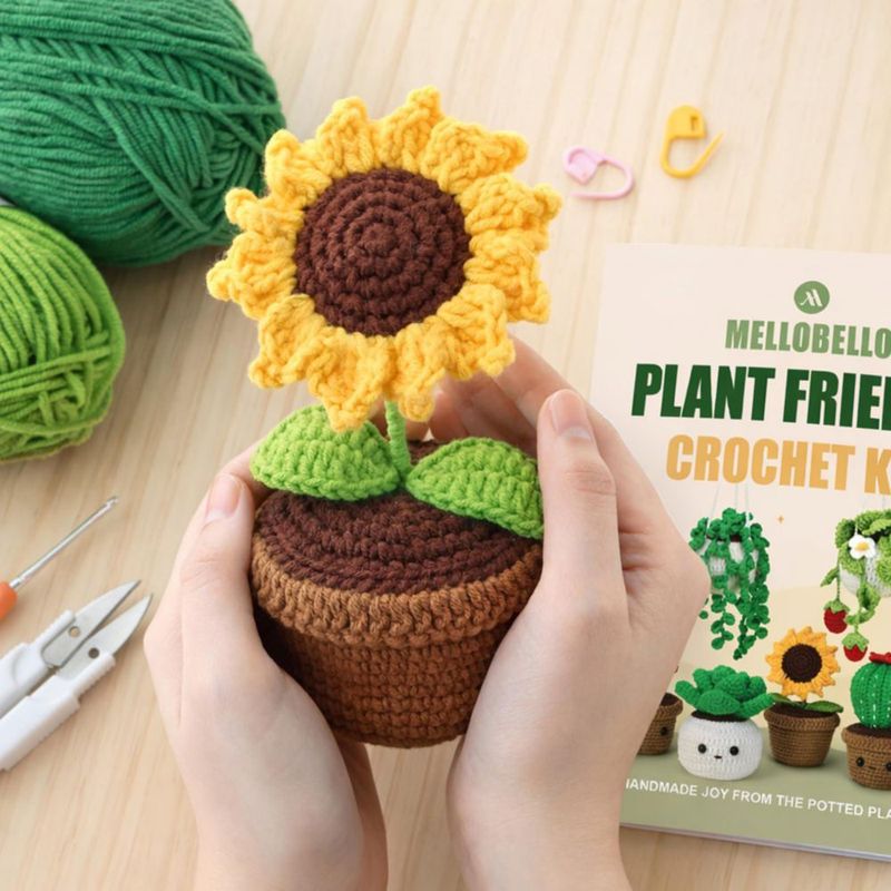Kit de crochet mellobello 6 piezas para principiantes – Plantas