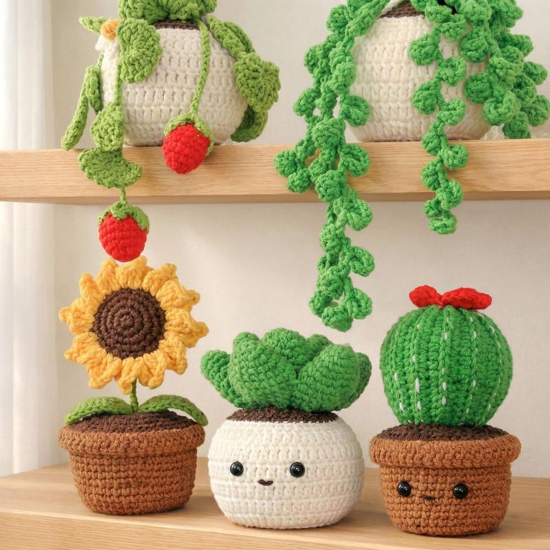 Kit de crochet mellobello 6 piezas para principiantes – Plantas