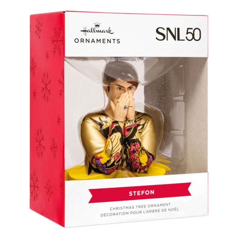 Adorno navideño Hallmark Stefon 75 × 8 × 25 cm SNL 50.º aniversario – Regalo
