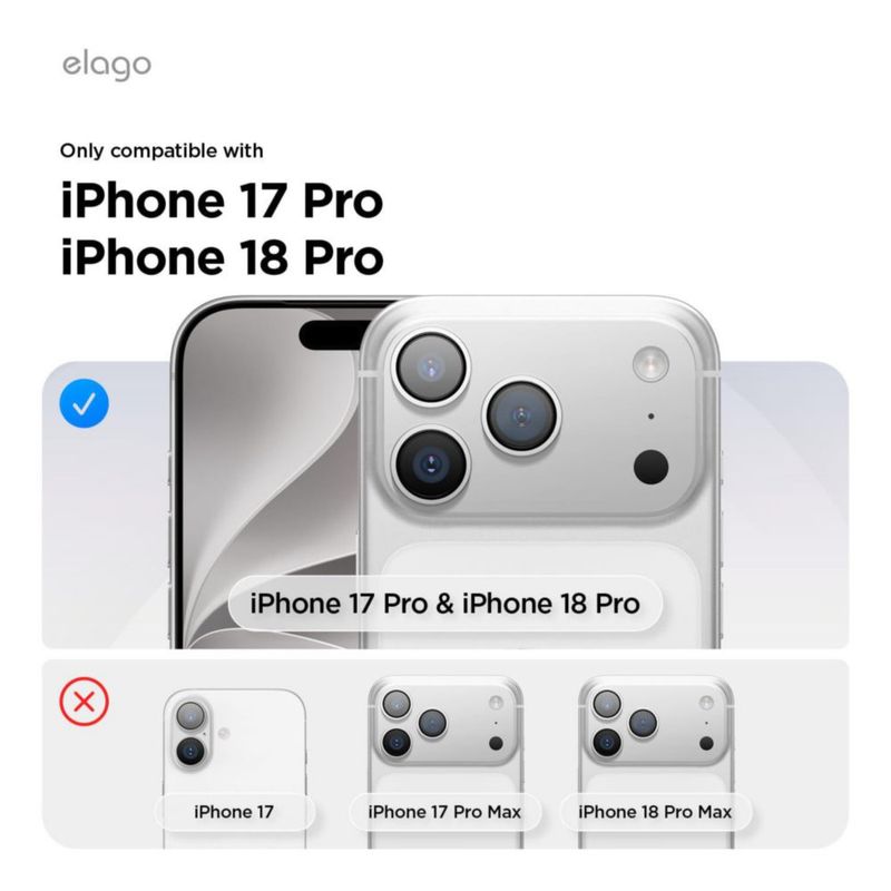 Funda elago para iPhone 18/17 Pro MagSafe Transparente