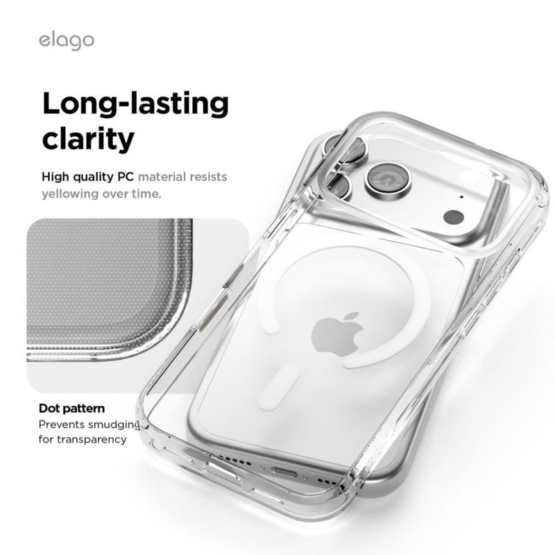 Funda elago para iPhone 18/17 Pro MagSafe Transparente