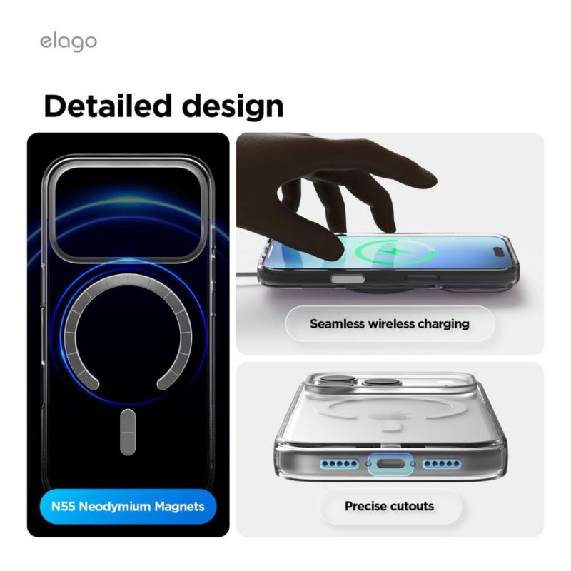 Funda elago para iPhone 18/17 Pro MagSafe Transparente