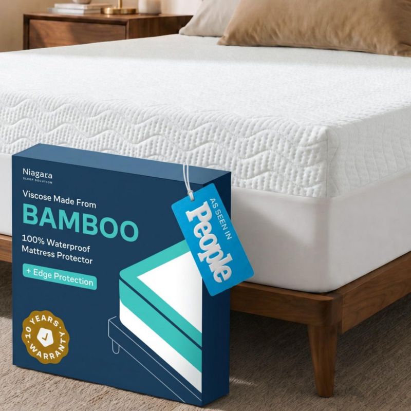 Protector de colchón impermeable Niagara Sleep Queen ultra suave