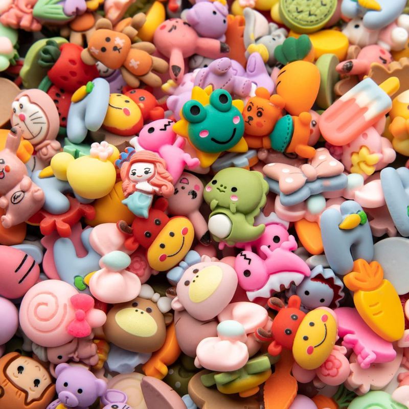 Charms de Slime LEEXINLUU 25 piezas de animales y frutas en resina