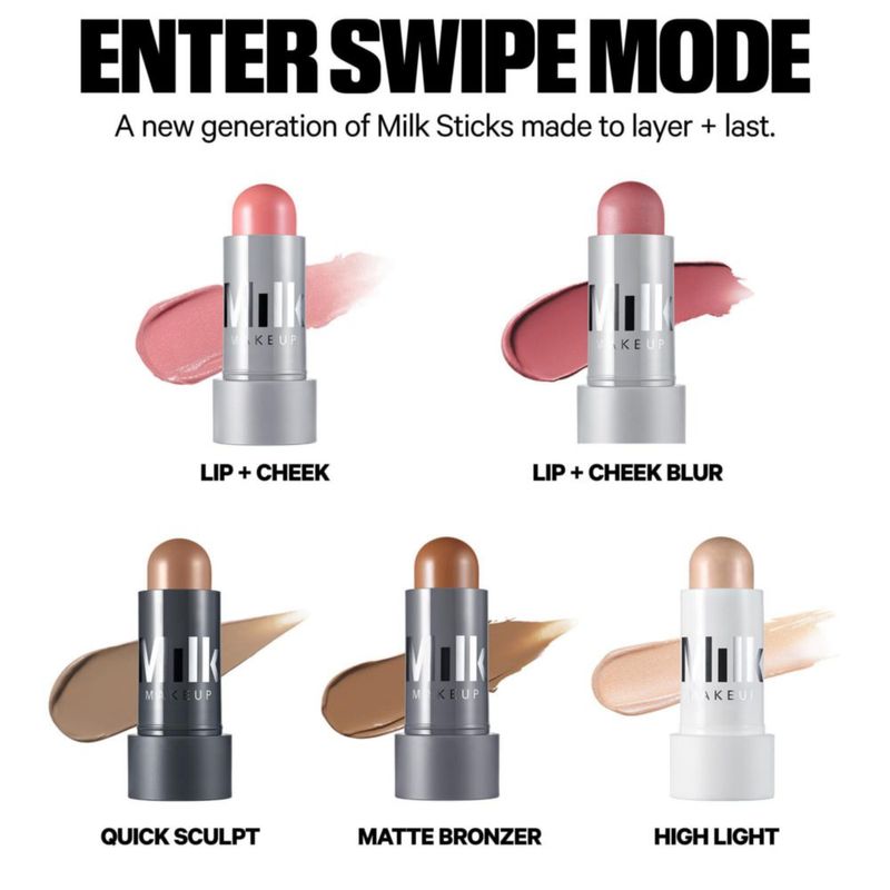 Barrita Cremosa Labios + Mejillas Milk Makeup Quirk 8 g Rosa Especiada