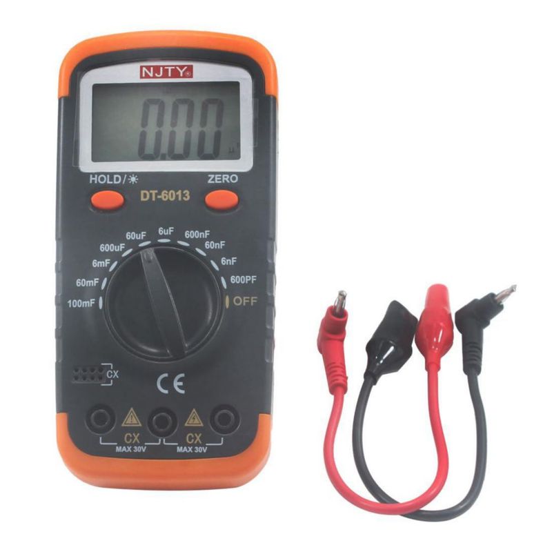Medidor de Capacitores Luo Ke DT6013 LCD de 6000 puntos