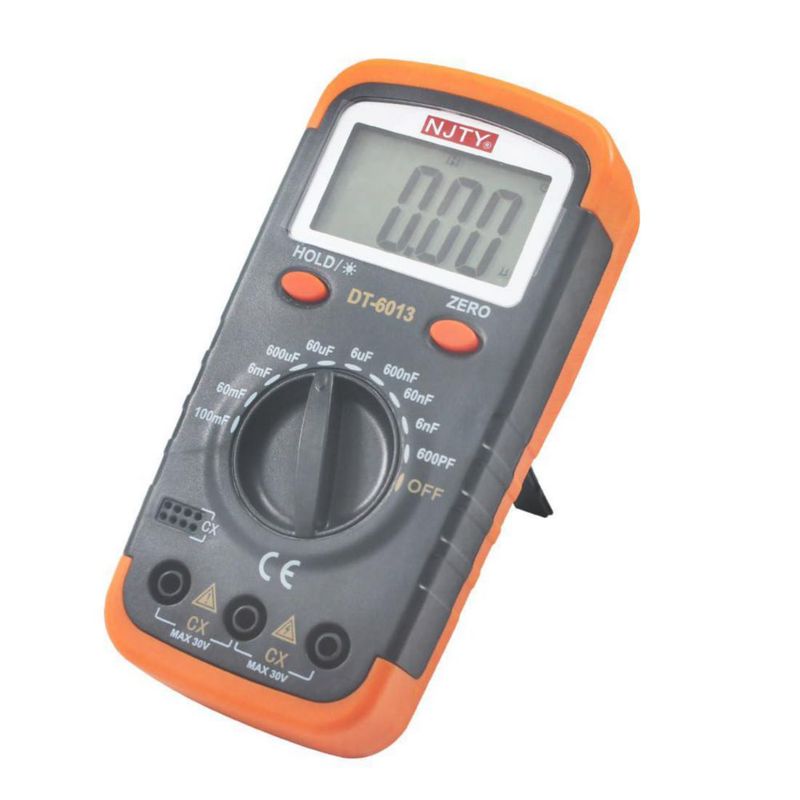 Medidor de Capacitores Luo Ke DT6013 LCD de 6000 puntos