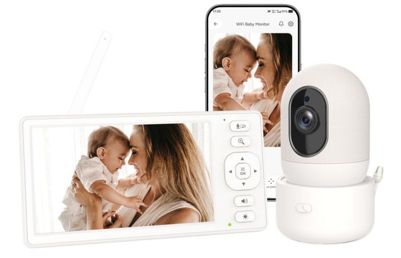 Monitor para bebé HelloBaby 14 cm 720 P WiFi/Sin WiFi