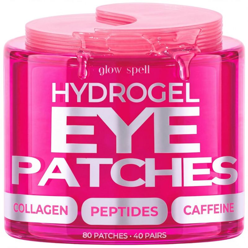 Parches para Ojos Glow Spell Colágeno Péptidos y Cafeína - 80 uds