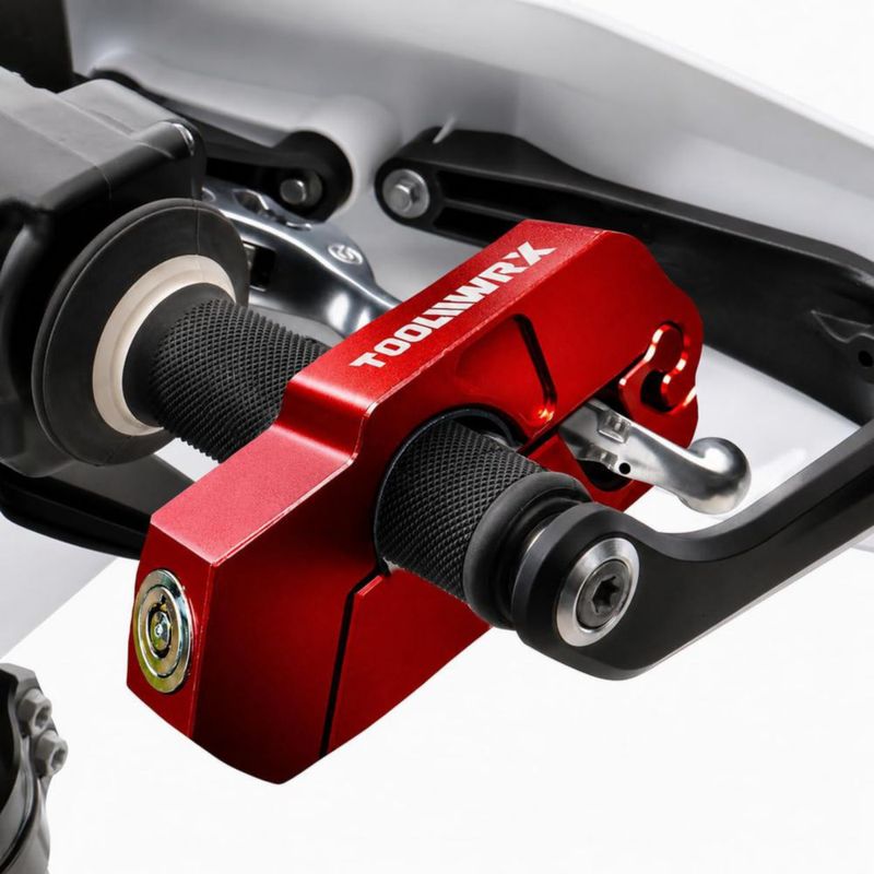 Candado ToolWRX Grip Lock 38 mm Rojo – 2 llaves