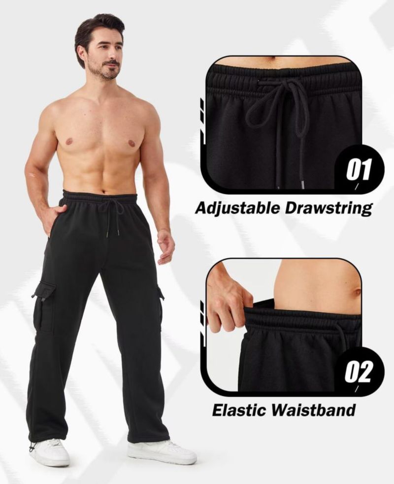 PANTALONES Minorlee Cargo Pack de 3 – Corte Relajado con Forro Polar