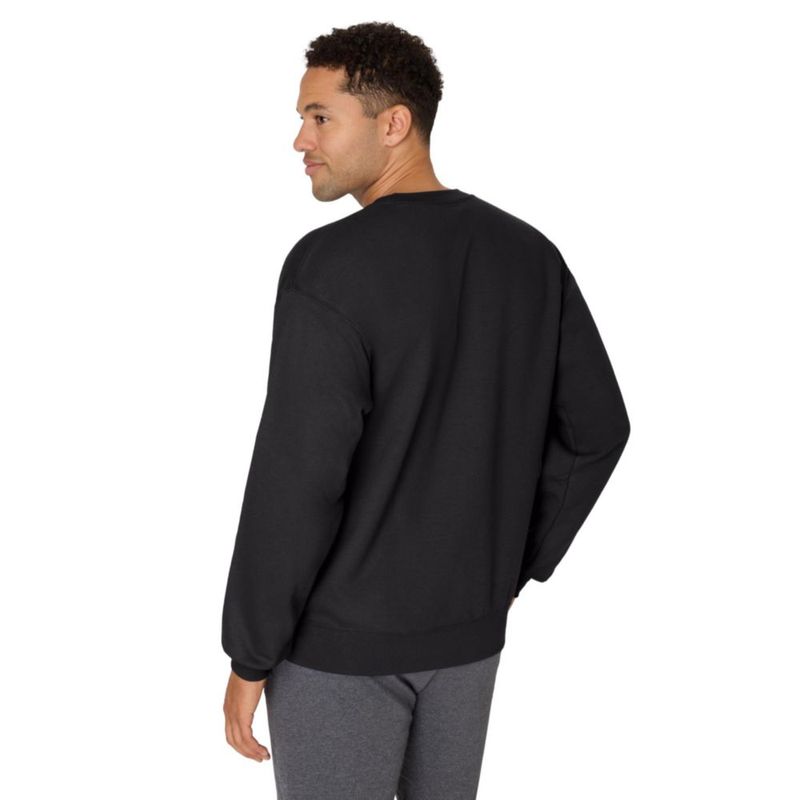 Sudadera Hanes X-Large negra de algodón grueso