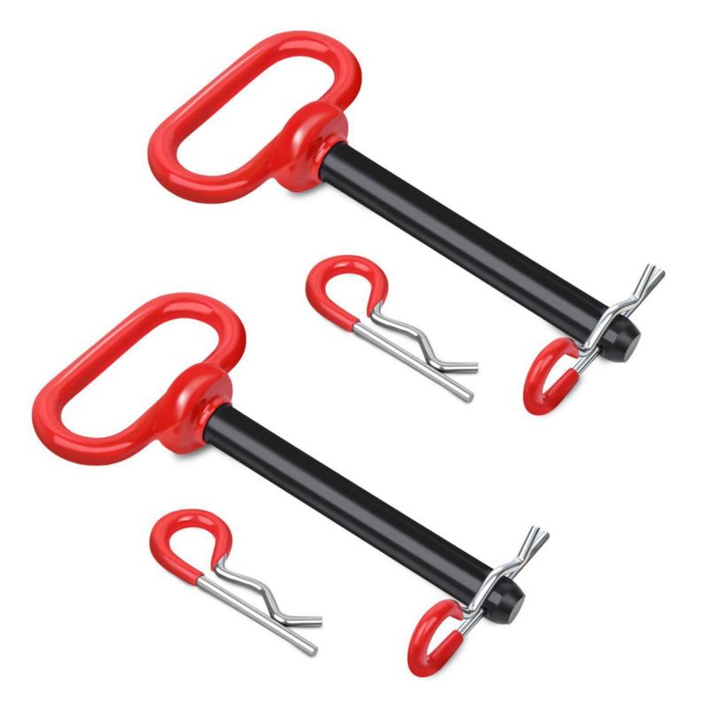 Pasador de enganche Mikniri 5/8" x 11 cm mango rojo (paquete de 4)