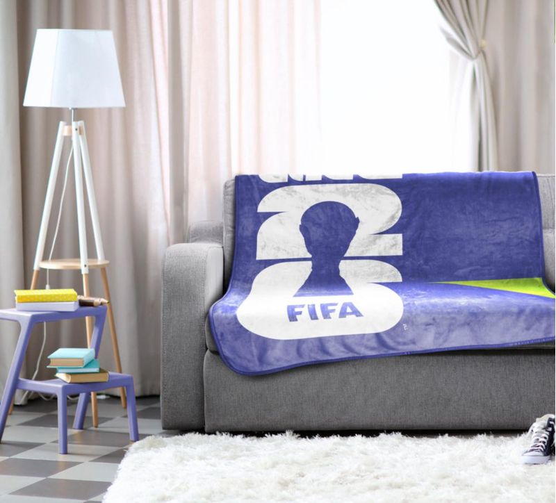 Manta Jay Franco 102x127 cm Azul Copa Mundial de la FIFA