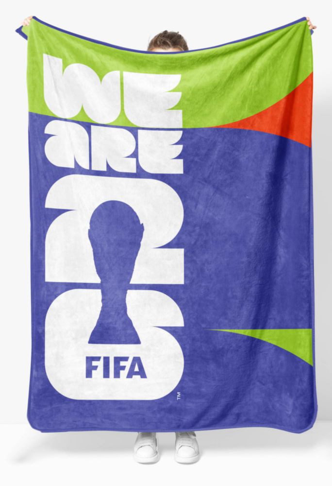 Manta Jay Franco 102x127 cm Azul Copa Mundial de la FIFA