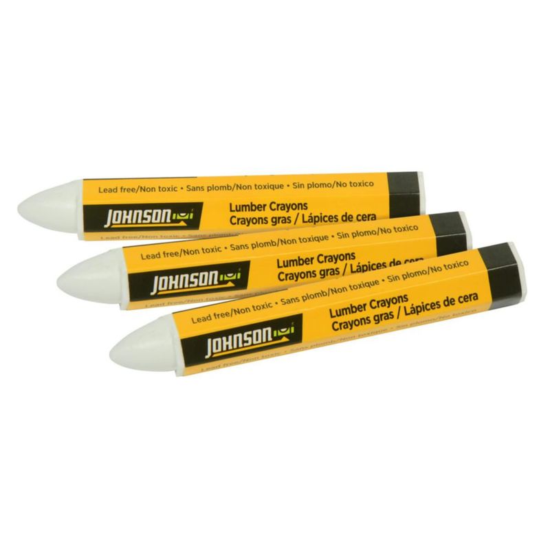 Crayones para madera Johnson 3 unidades blanco