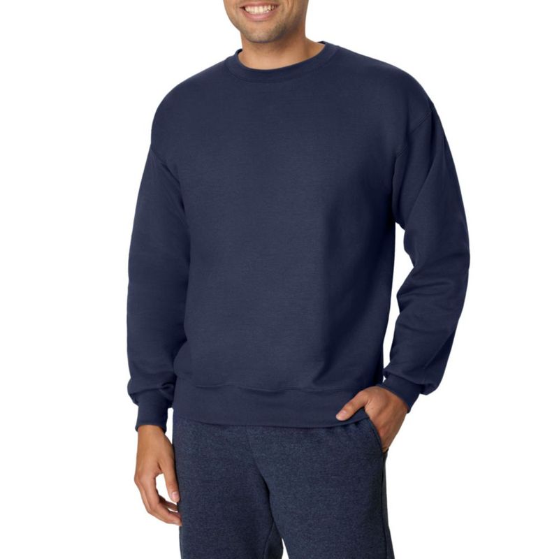 Sudadera Hanes de algodón grueso talla X-Large color azul marino