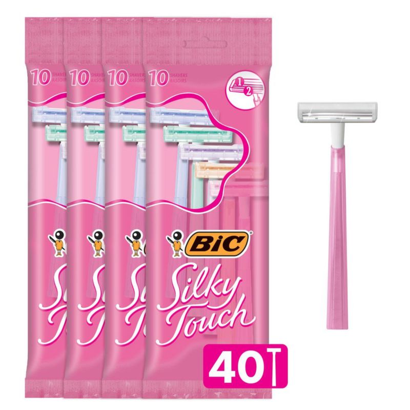 Maquinillas de afeitar desechables BIC Silky Touch 40 para mujer