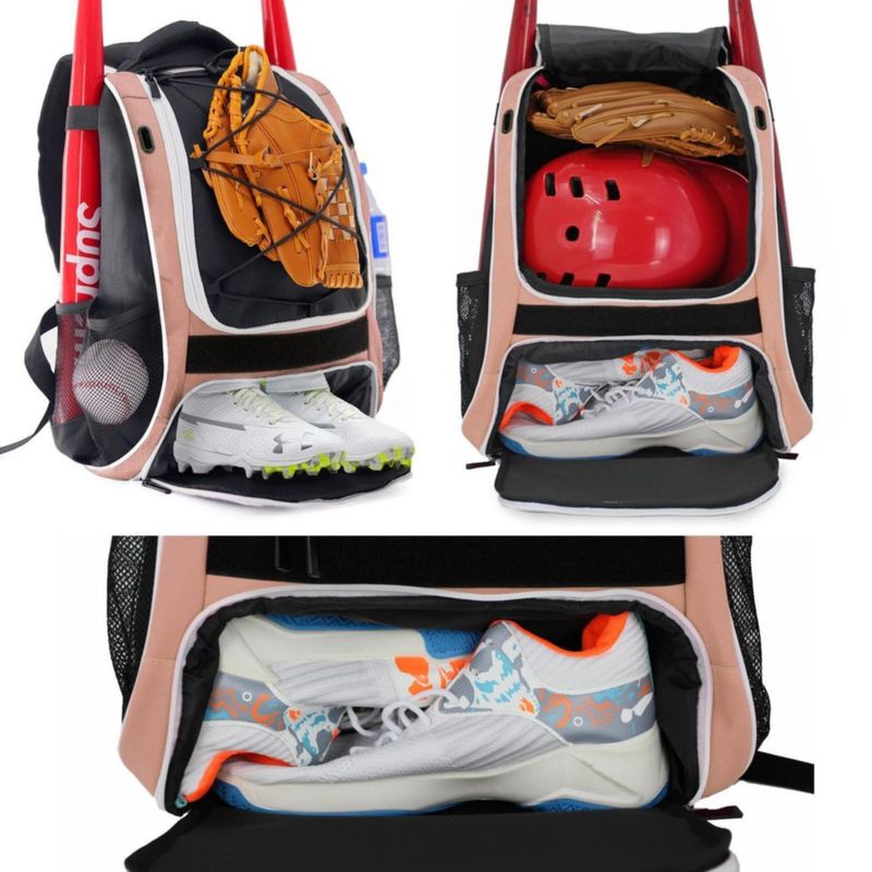Mochila de Béisbol WOLT con Compartimento para Zapatos de 46 cm
