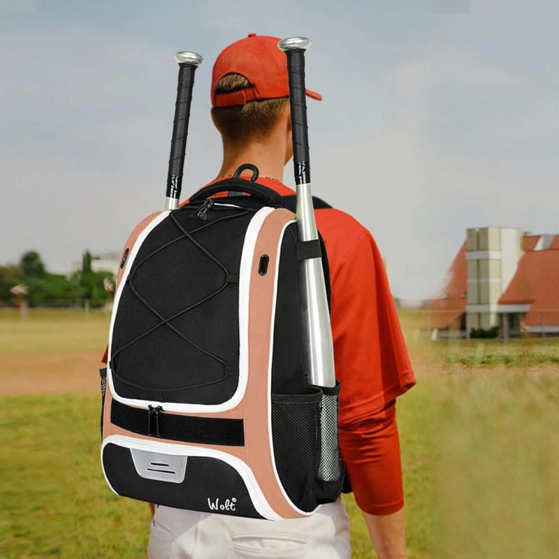 Mochila de Béisbol WOLT con Compartimento para Zapatos de 46 cm