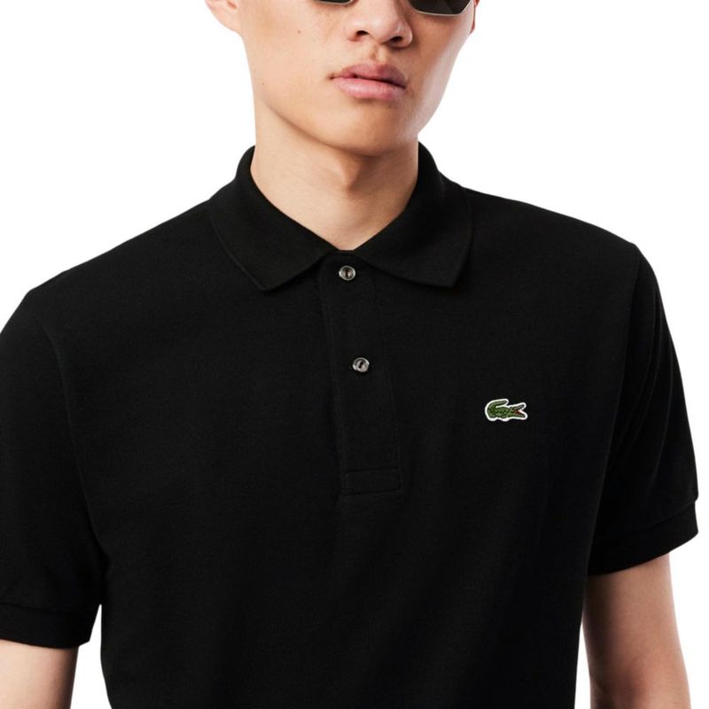 Camisa Polo Lacoste 3XL Negra Corte Clásico