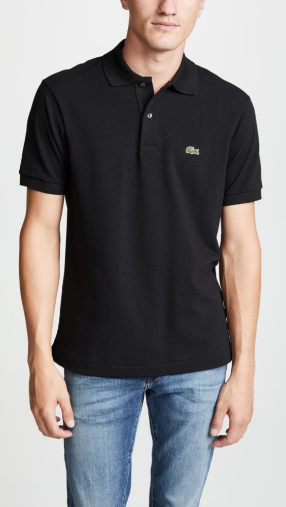 Camisa Polo Lacoste 3XL Negra Corte Clásico