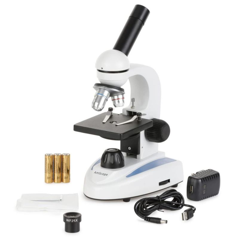 Microscopio AmScope 1000X LED Portátil Monocular