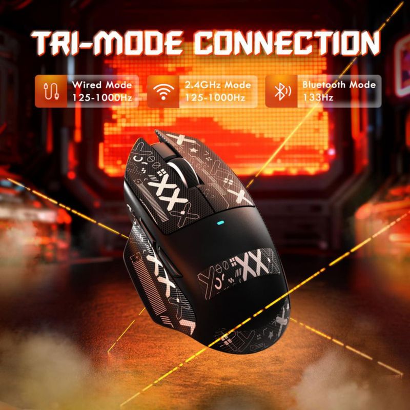Ratón gaming ATTACK SHARK V6 65 g inalámbrico 25000 DPI