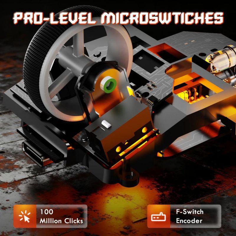 Ratón gaming ATTACK SHARK V6 65 g inalámbrico 25000 DPI