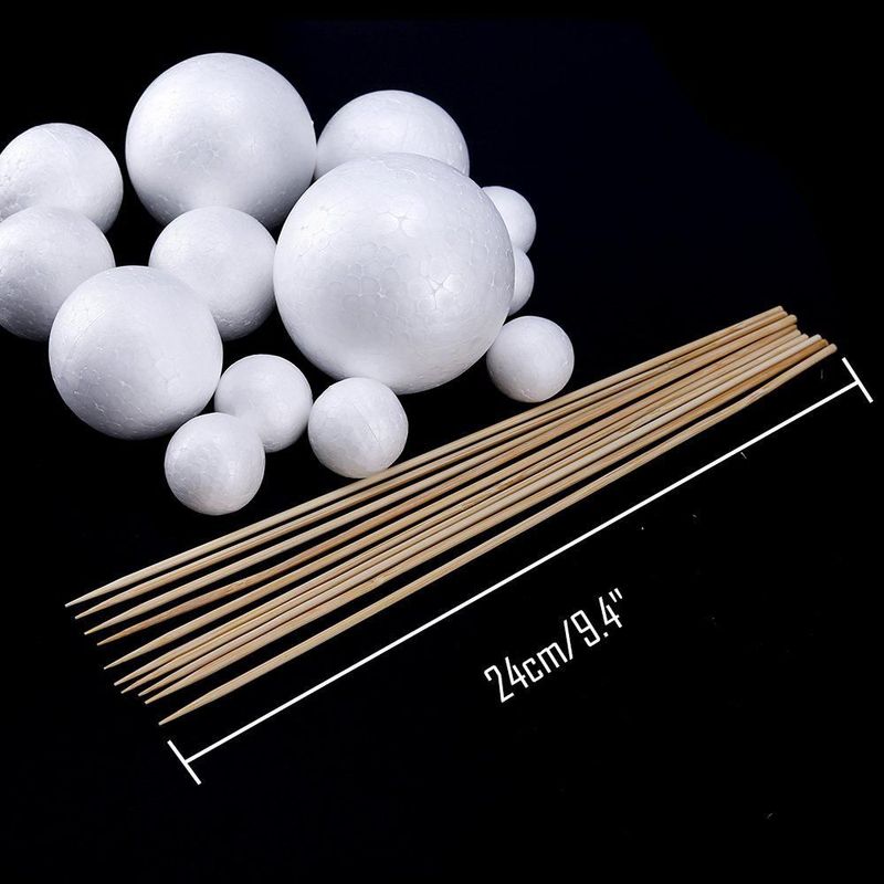 Modelo del Sistema Solar Pllieay 25‑7 cm Bolas de espuma + Palitos