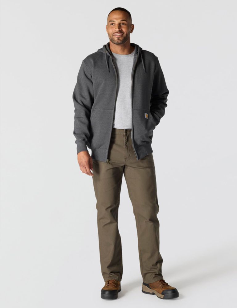 Sudadera para hombre Carhartt talla XL color gris carbón con cremallera completa