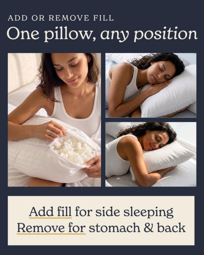 Almohada King Ajustable Beckham Hotel Collection de Espuma Viscoelástica Desmenuzada