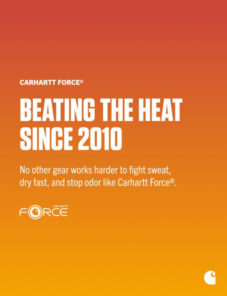 Camiseta Carhartt Force L/Alto Light Huron Heather