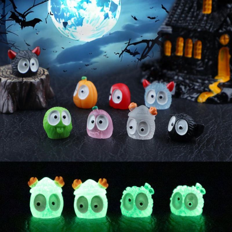 Decoración para auto RAPUDA 35 piezas de figuras de hollín luminosas multicolores