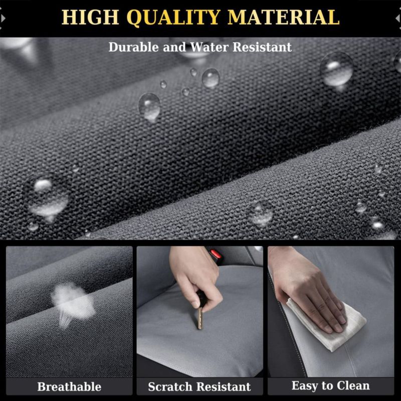 Fundas de Asiento Coverado Impermeables 2 Piezas Gris