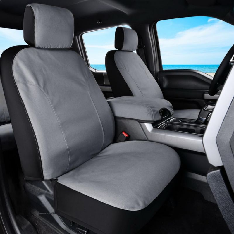 Fundas de Asiento Coverado Impermeables 2 Piezas Gris