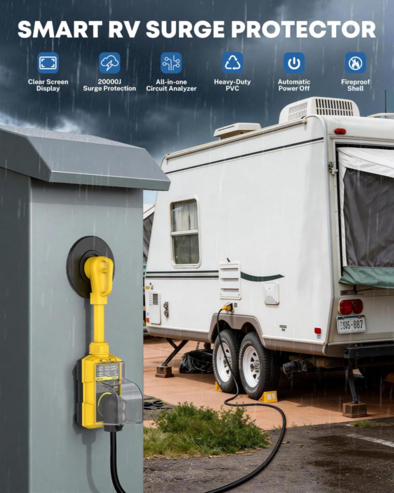 Protector de Sobretensiones para RV Kohree 50A 20000J 110V/220V