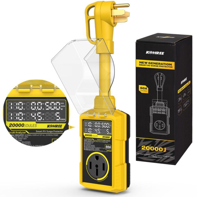 Protector de Sobretensiones para RV Kohree 50A 20000J 110V/220V