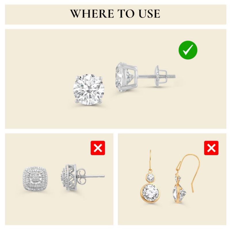Cierres para pendientes Everyday Elegance 14K oro blanco 63 mm
