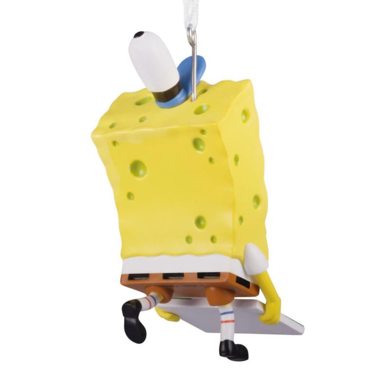 Adorno Navideño Hallmark Bob Esponja 4 × 8 × 1 cm Entrega de Pizza
