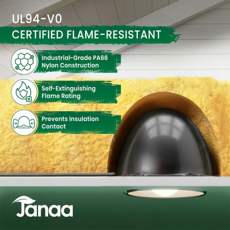 Cubiertas para luces empotradas janaa CX5 pack de 10 (195 mm) – Sellado de aire para aislamiento