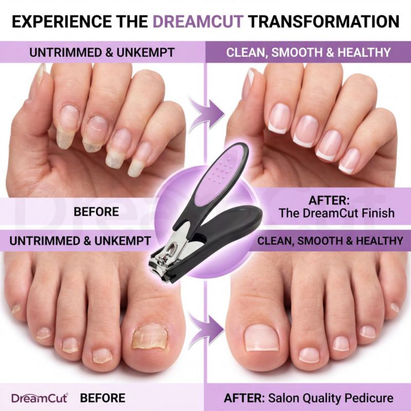 Cortaúñas DreamCut con recubrimiento de cromo y acero inoxidable
