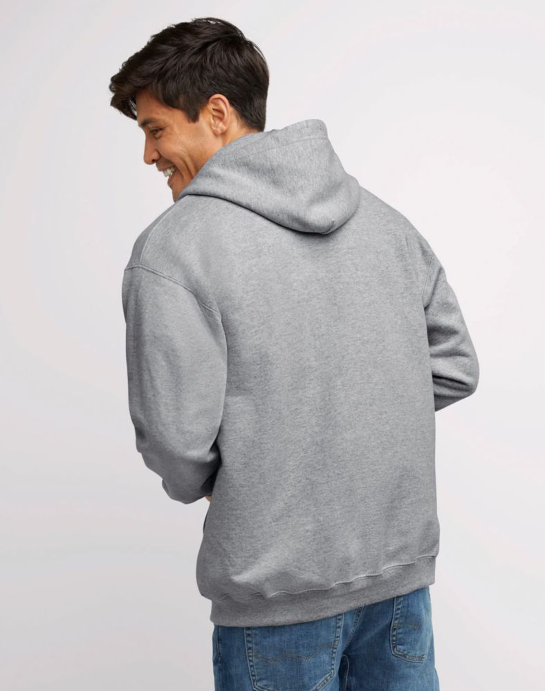 Sudadera con capucha Hanes de cremallera completa rojo intenso talla M