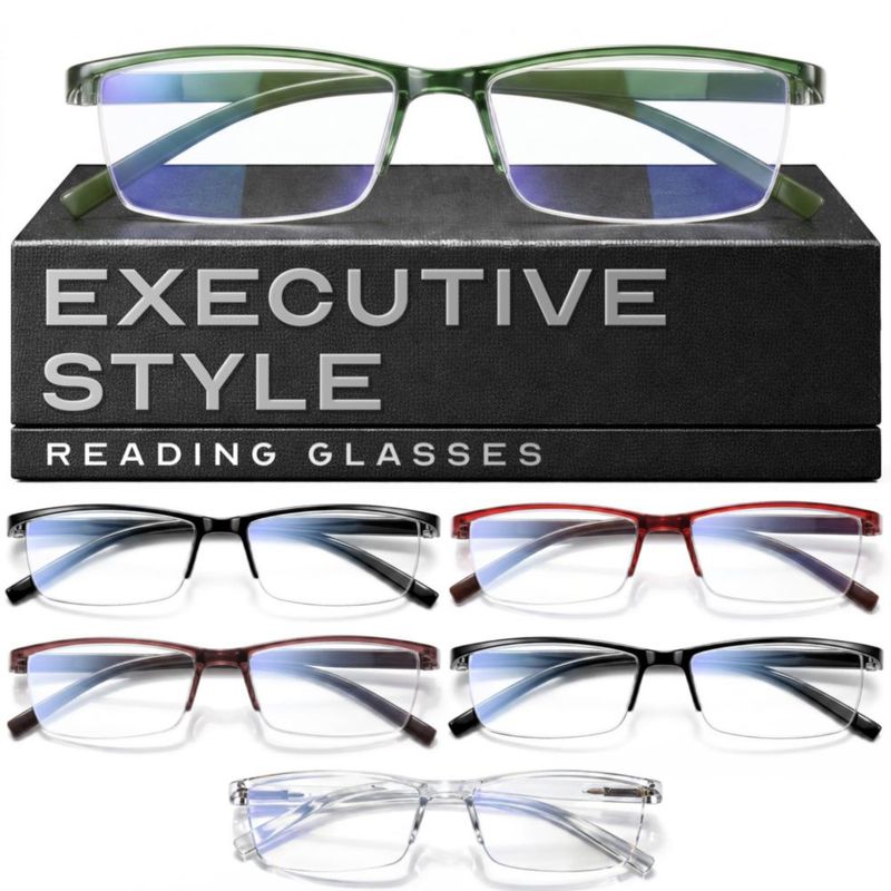 Gafas de Lectura Gaoye +2.5 con Filtro de Luz Azul TR90 – Pack de 6