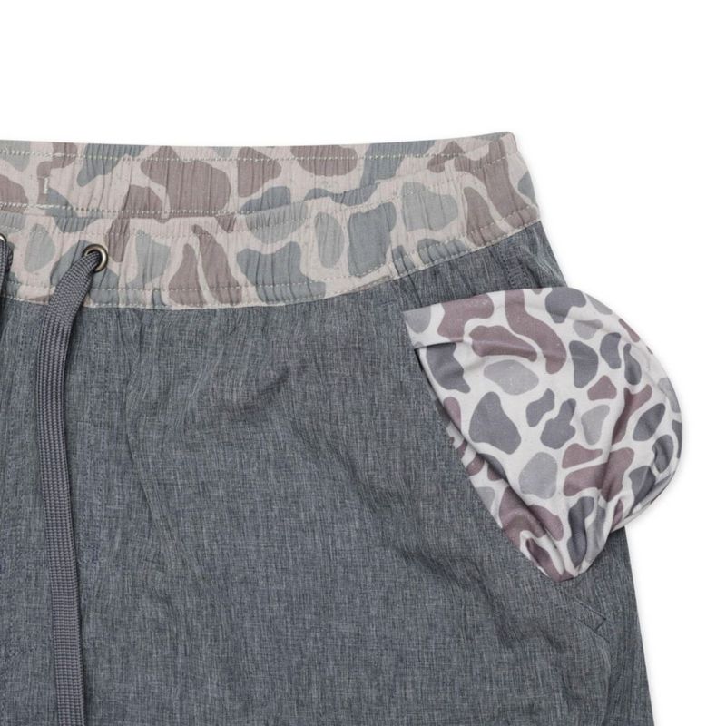 Shorts Burlebo Classic Deer Camo Gris Oscuro