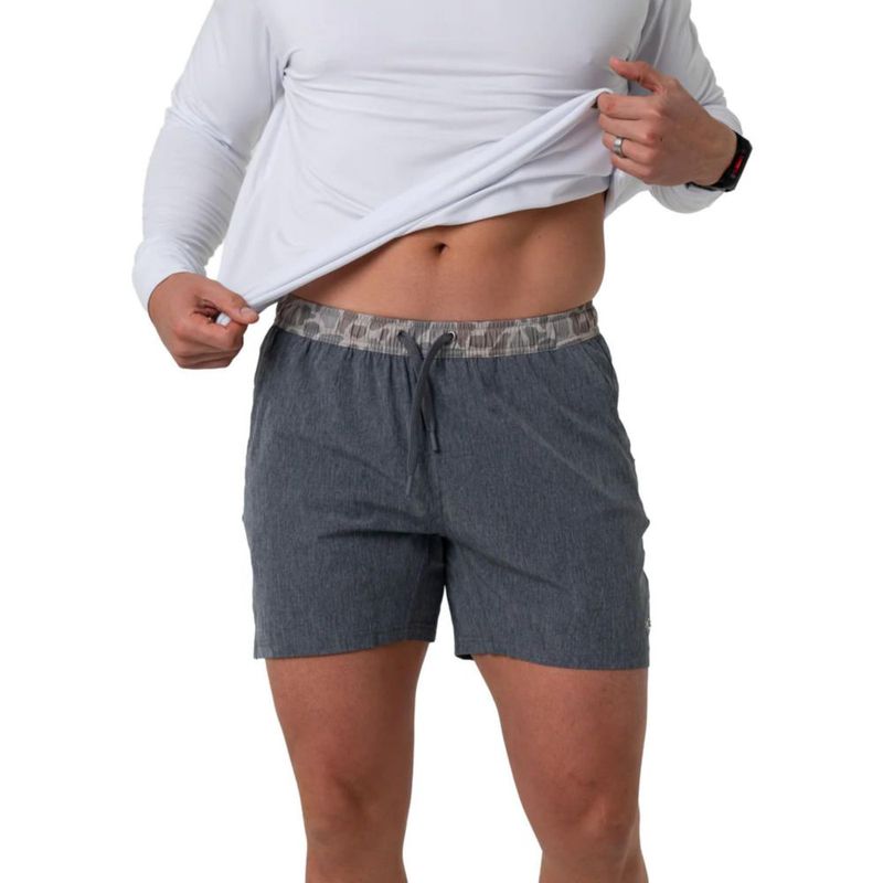 Shorts Burlebo Classic Deer Camo Gris Oscuro
