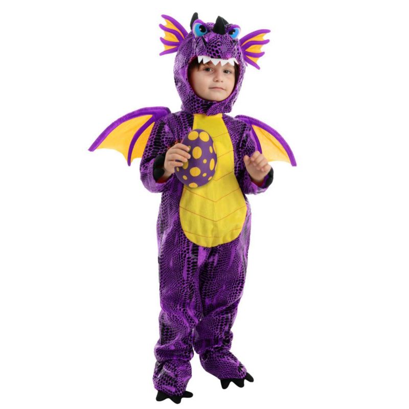 Conjunto de disfraz Spooktacular Creations 3T Dragón Morado