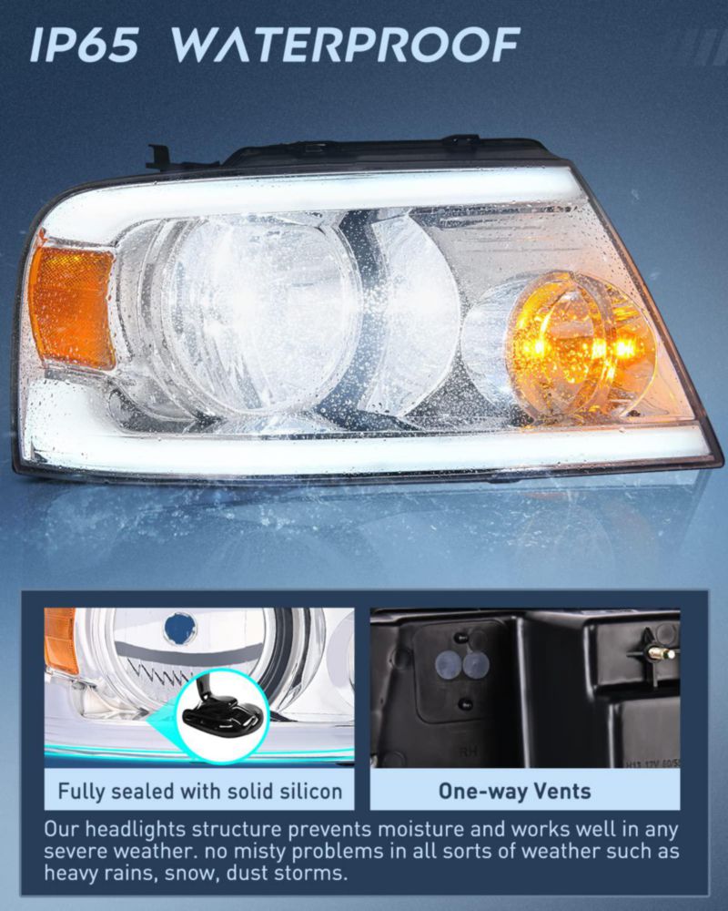 Conjunto de faros Nilight para Ford F150 2004‑2008