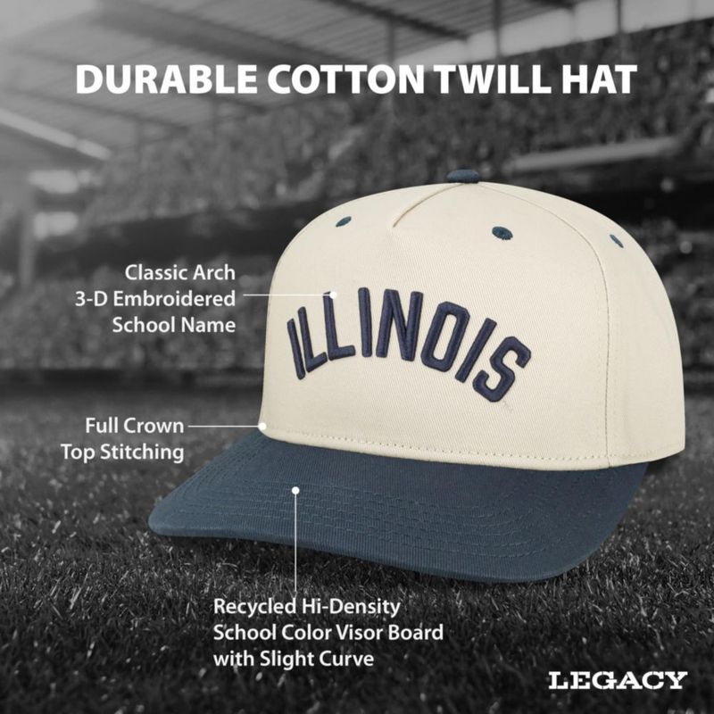 Gorra de béisbol Legacy color del equipo Illinois